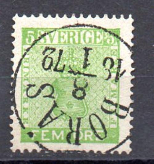 瑞典 1858/70年 米歇尔编号 6 (o)